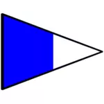 Blue and white flag image