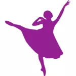 Frumoasa balerina în purple