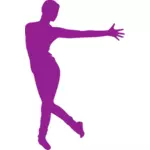 Purple dancer drawing