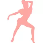 분홍색 춤추는 소녀
