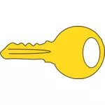 Vectorafbeeldingen van gouden deur sleutel