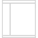 Vector image of web layout with 4 windows