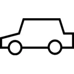 Grafica vettoriale semplice auto icona