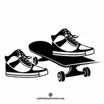 Skateboard-ul de grafica vectoriala