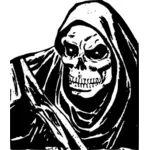 Векторное изображение скелета с шарфиком