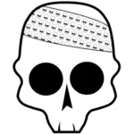 Skull with bandana