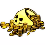 Skull and Money Vector