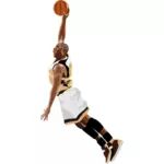 Basketball slamdunk vector illustrasjon