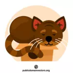 Desen animat cu pisică adormită
