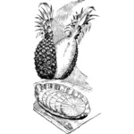 Sliced pineapples