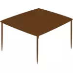 Small table vector drawing