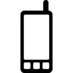 Icona di smartphone nero