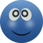Smiley albastru