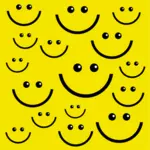 Smiley-Gesichter-Hintergrund-Vektor-Bild