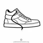 Sneaker Schuh monochrome ClipArt