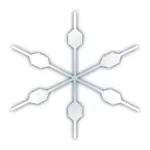 Snowflake icon vector image