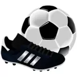 Fotbal echipament vector illustration