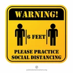 Alerta de distanciamento social