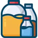 Soda-Saft und Wasser