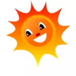 Smiling Sun vector illustration. Vector