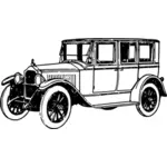Czarno-biały grafika wektorowa samochodu