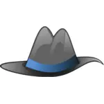 Sombrero cu panglica albastra vector imagine