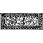Vector image of rectangular Celtic pattern