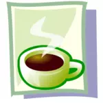 Imagen del vector de café caliente
