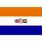 Vektortegning flagg Unionen Sør-Afrika