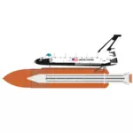 Space shuttle wektor rysunek