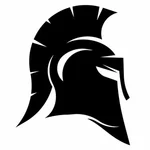 Spartan helmet silhouette