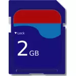 MicroSD-Karte-Vektor-illustration