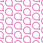 Speech bubble seamless pattern