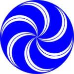Spiral blue ball