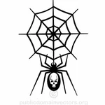Spider netto vektorgrafikk utklipp