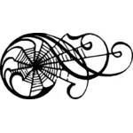 Edderkoppspinn bla vektorgrafikk