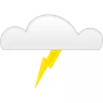 Pastellfärgade symbol för thunder vektorgrafik