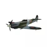 Supermarine Spitfire плоскости векторные иллюстрации