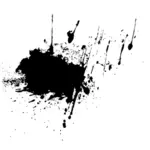 Sekeliling Splatters vektor silhouette