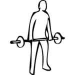 Тяжелая атлетика упражнения инструкция векторные картинки