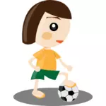 Sport dziewczynka ilustracja wektorowa