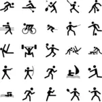 symboles de 25 sports vector image