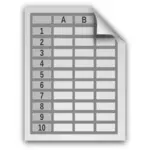 Spreadsheet document symbol