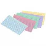 Colored index cards vector image