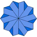 Immagine di vettore della stella blu