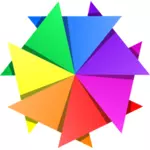 Vectorillustratie van multicolor ster