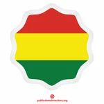 بوليفيا العلم ملصقا