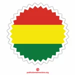 Bolivia flagg klistremerke kunst