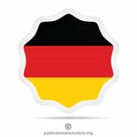 Deutsche Flagge Aufkleber ClipArt