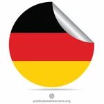 德国国旗剥离贴纸